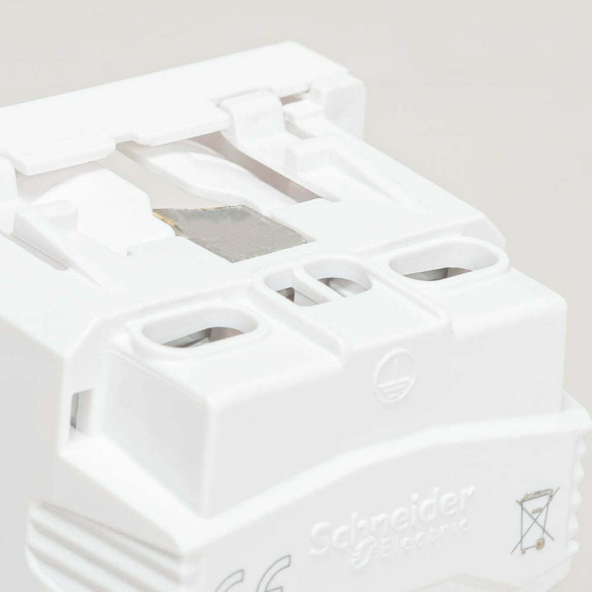 Priza, schuko, 2M, alb, Unica, NU303618, Schneider Electric - imagine 3