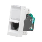 Priza internet, RJ45 UTP CAT5e, incastrata, alba, 1M, NU341018, Unica, Schneider Electric - imagine 3