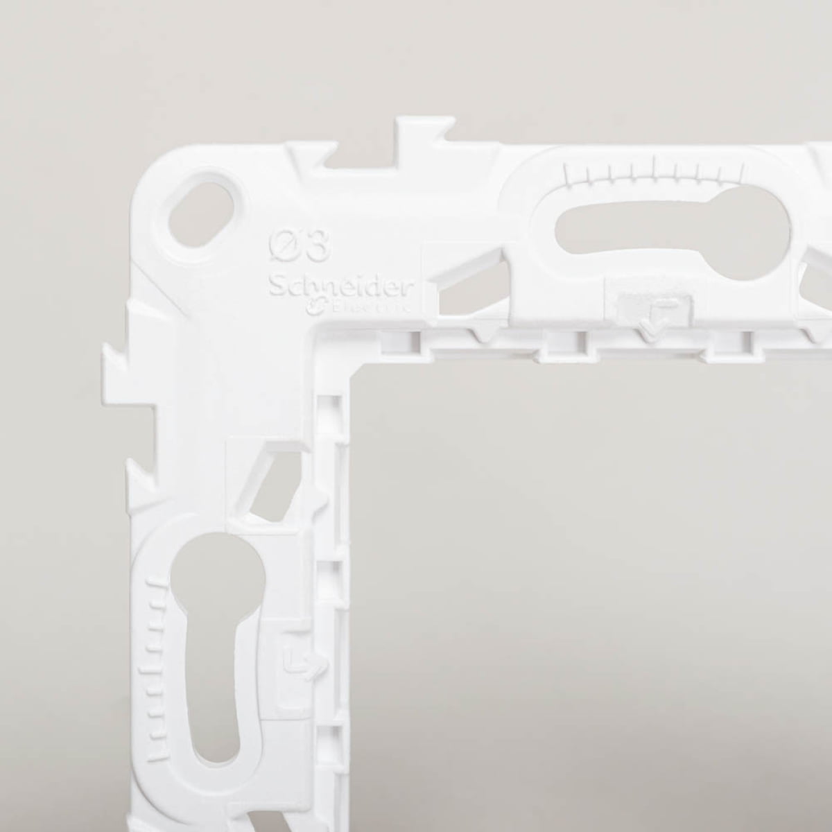 Suport de fixare, doză rotundă, 2M, plastic, Unica, NU7002P, Schneider Electric - imagine 3