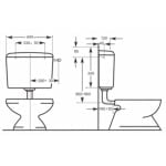 Rezervor WC, semi-inaltime, 9 L, Gehler - imagine 3