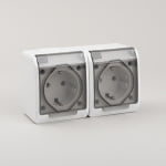 Priza dubla, cu capac, PT IP54 NV - imagine 3