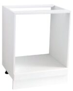 Mobilier bucatarie, corp inferior, square, cuptor, 60 cm, MDF, alb, Badenmob - imagine 2