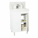 Mobilier baie, baza si lavoar, 55 cm, alb, seria 786, BadenMob - imagine 2