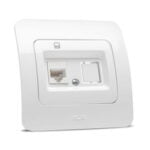 Priza UTP, 1XRJ45, alb, Jazz, Elbi - imagine 3