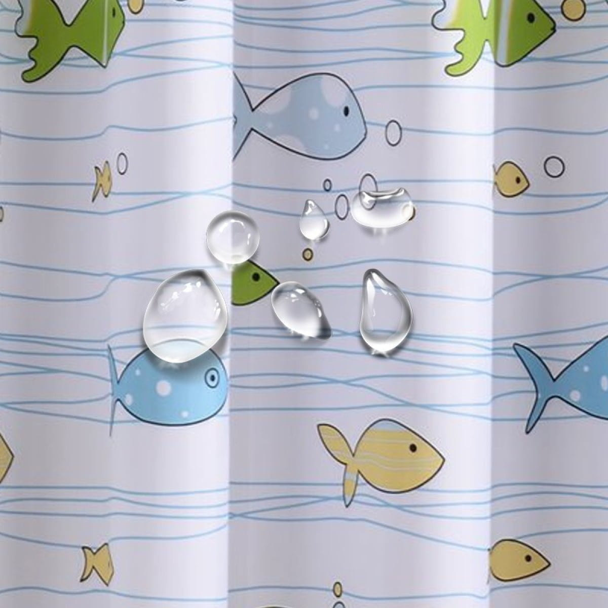 Perdea dus, FISHES, 180 x 200 cm, Everpro - imagine 2