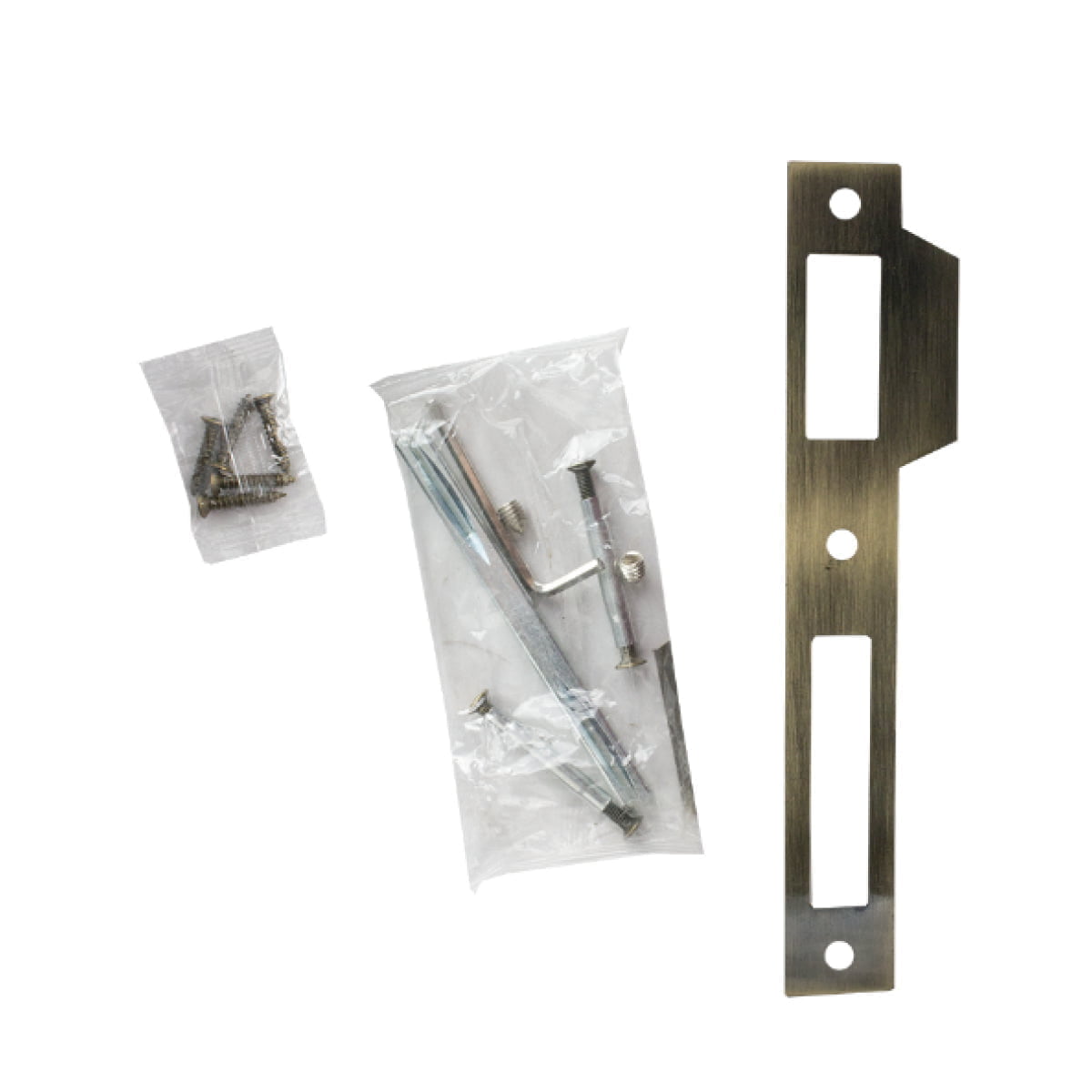 Broască revers pentru uși din lemn, 50 x 40 mm, încastrată, cu plăcuță frontală - imagine 2
