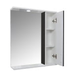 Oglinda baie, cu dulap, 55 cm, antracit, MDF, seria 020, BadenMob - imagine 2