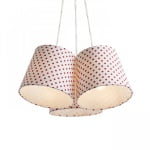 Lustra, suspendata, alb/ rosu, 3 x 11 W, 230 V, E14, R13345, NANCY III, Rendl Light Studio - imagine 3