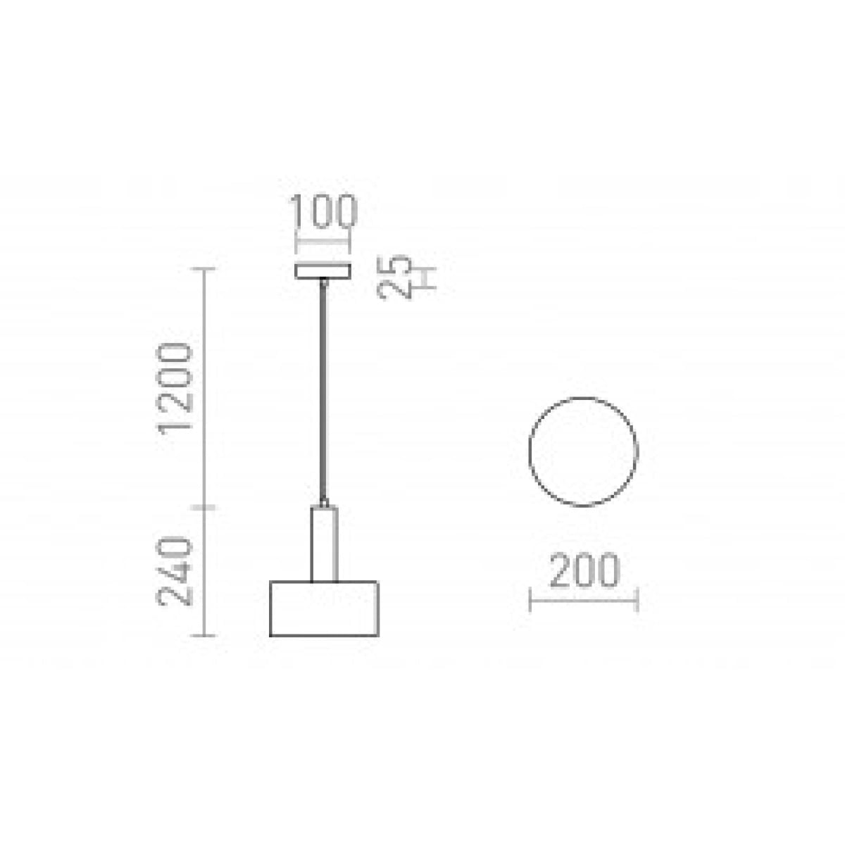 Lustra, suspendata, alb/ crom, 40W, 230V, E27, R13910, GIULIA 20, Rendl Light Studio - imagine 2