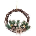 Decoratiune ghirlanda Craciun, 30 cm, natural