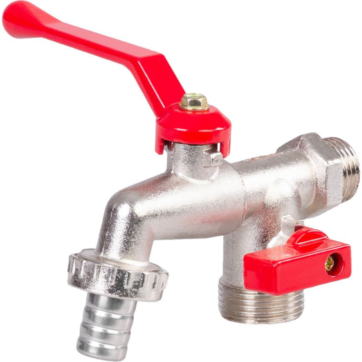 Robinet dublu serviciu, 2 iesiri, 3/4"-3/4"-1/2", Strend Pro - imagine 2