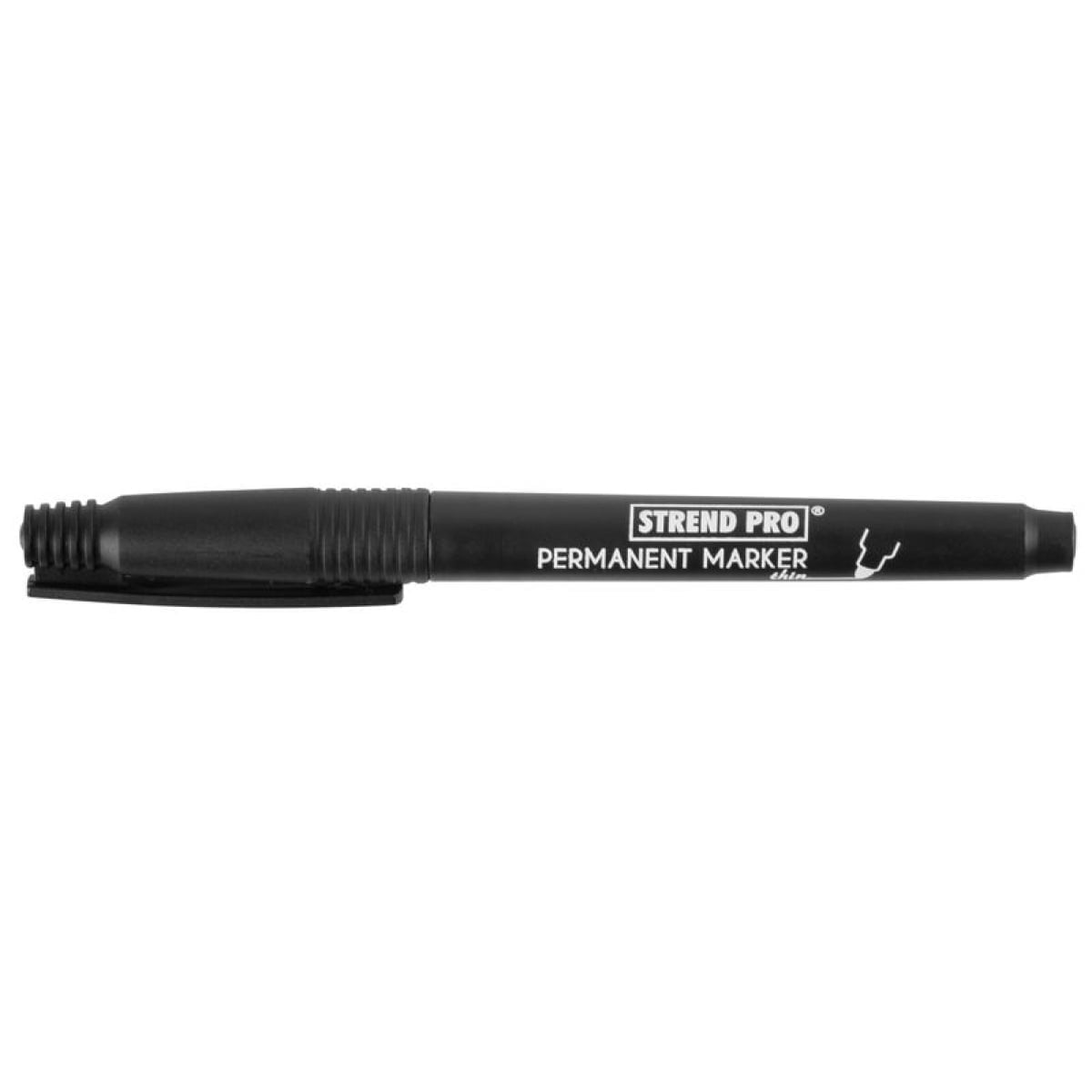 Marker permanent, negru, 2 mm, Strend Pro - imagine 2