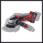 Polizor unghiular, fara fir, 115 mm, cu acumulator 1x4.0Ah, TE-AG 18/115 Li, Einhell - imagine 3