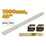 Rigla, otel inoxidabil, 100 cm, Tolsen - imagine 2