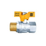 Robinet gaz, 3/8”, tip fluture, FI-FE, PN40