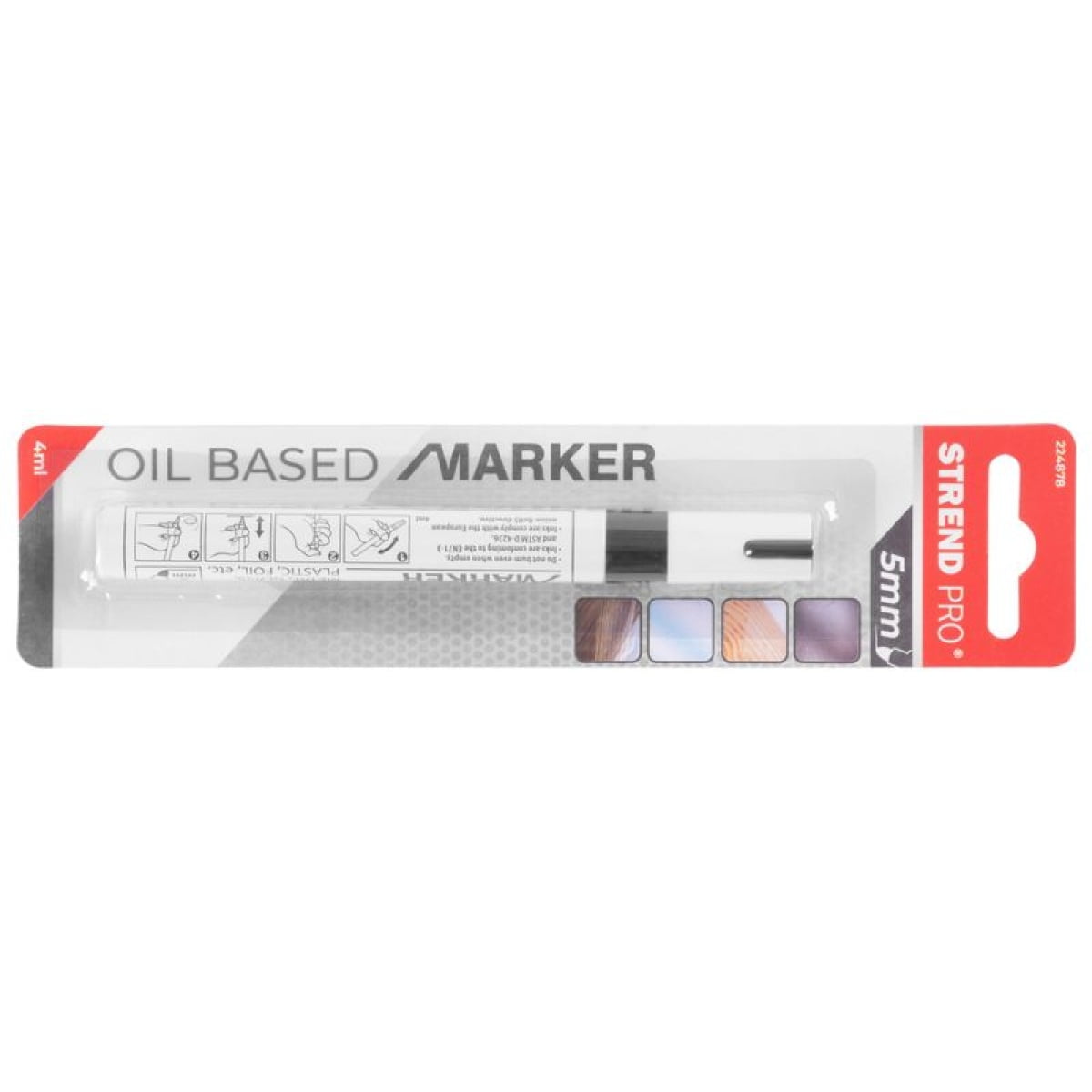 Marker permanent, negru, 5 mm, ALU, Strend Pro - imagine 3