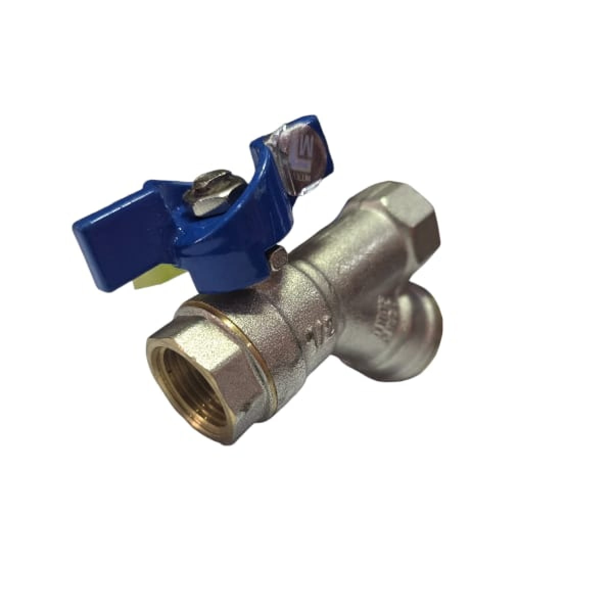 Robinet cu bila, cu filtru Y, cu maner fluture, 1/2” FI-FI, PN20 - imagine 2