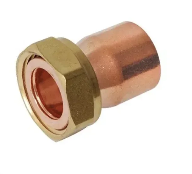 Semiolandez cupru, 18 x 3/4 , drept, filet interior - interior, imbinare prin sudura (1+1 gratis !!) - imagine 1