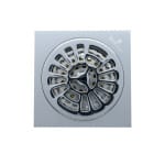 Sifon pardoseala cu ventil alama si capac inox, 100 X 100 mm - imagine 2