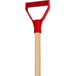 Lopata zapada, plastic, rosie, coada lemn, 285 x 210 x 850 mm, Strend Pro - imagine 3