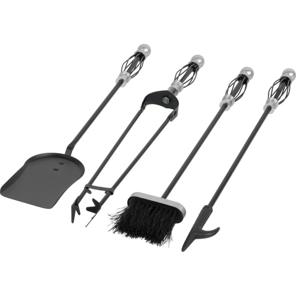 Set unelte semineu 5 buc, 66 cm, Nikel - imagine 2
