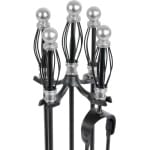 Set unelte semineu 5 buc, 66 cm, Nikel - imagine 3