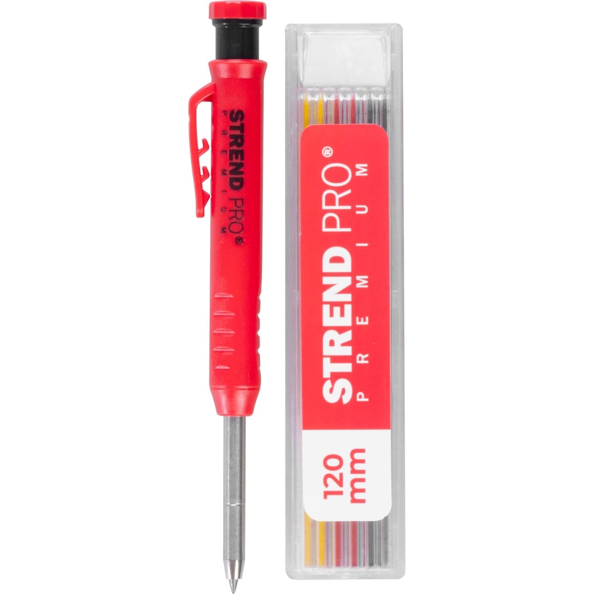 Creion tamplar, cu Ascuțitoare Integrata si 6 Mine, Strend Pro Premium - imagine 3