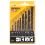 Burghie, set 10 buc, metal, HSS, Strend Pro - imagine 2