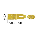 Balama cu prindere lacat, 90 x 50 x 45 x 1,5 mm, 8722, ZZP 50 - imagine 2
