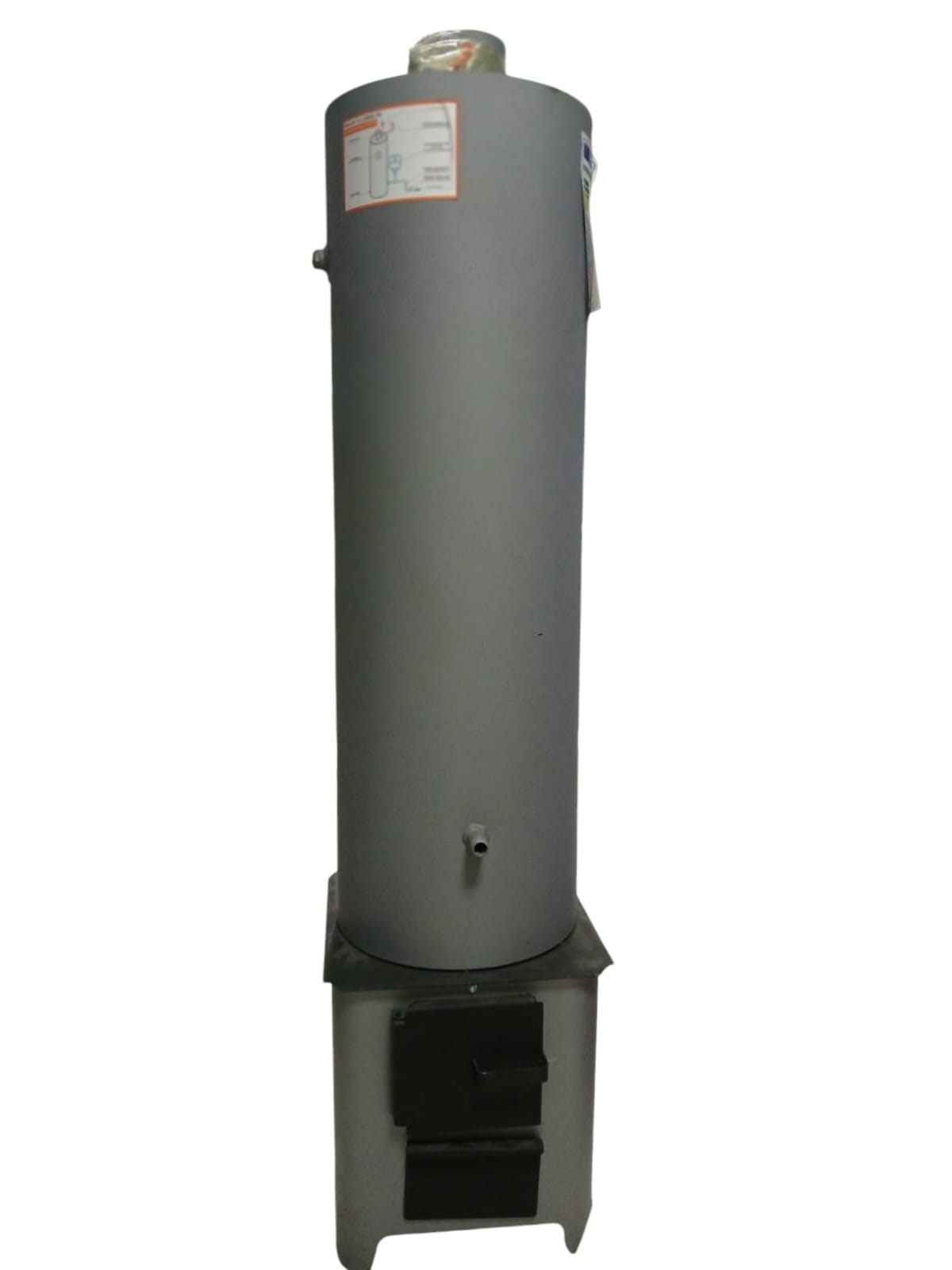 cazan baie 80l si focar Cazan baie(boiler) otel vopsit , capacitate 80 litri o sursa si focar - imagine 1