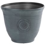 Ghiveci 25x30 cm Strend Pro, efect metalic, verde