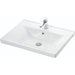 Mobilier baie MDF cu lavoar, Seria 786, 60 cm, alb, cu sertare - imagine 3