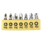 Set de biți 7 bucăți, S2, PH 0-1-2-3, PZ 1-2-3 Strend Pro YF40517