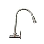 Baterie apă rece Trendy’s cu pipă flexibilă, montaj pe perete