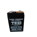 Acumulator AGM TED629, 6V 2.9Ah, terminal F1