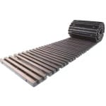 Poteca grădină plastic 30 x 8,5 cm, set 16 bucăți, alee decorativă, 200 kg sarcină, 140 cm lungime RIP708