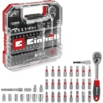 Set capete de insurubare si chei tubulare, mixte, 37 bucati Einhell L-CASE