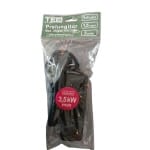 Prelungitor TED Electric, 3 prize Schuko, 1.5m, 16A, 3500W, negru