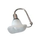 Spot pentru oglindă cu abajur mat și braț cromat, dulie E14, bec 40W inclus