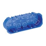 Doză rigips 6 posturi (6 module), albastră – Elmark