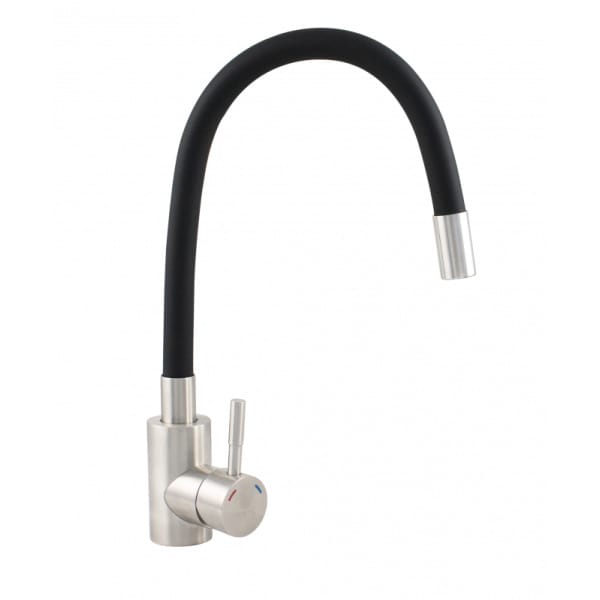 Baterie Bucătărie din Inox cu Pipă Flexibilă – Negru ER-YX208N