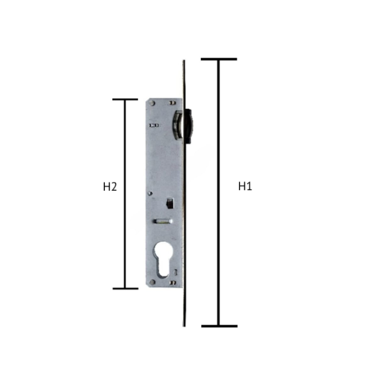 Broască cu bilă, 240 × 174 mm, pentru uși interioare, 6109101, Kale - imagine 2