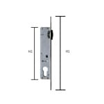 Broască cu bilă, 240 × 174 mm, pentru uși interioare, 6109101, Kale - imagine 2