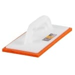 Gletieră burete, 280 x 140 x 10 mm, alb cu mâner transparent, burete tip „burete de mare”, Strend Pro MT511