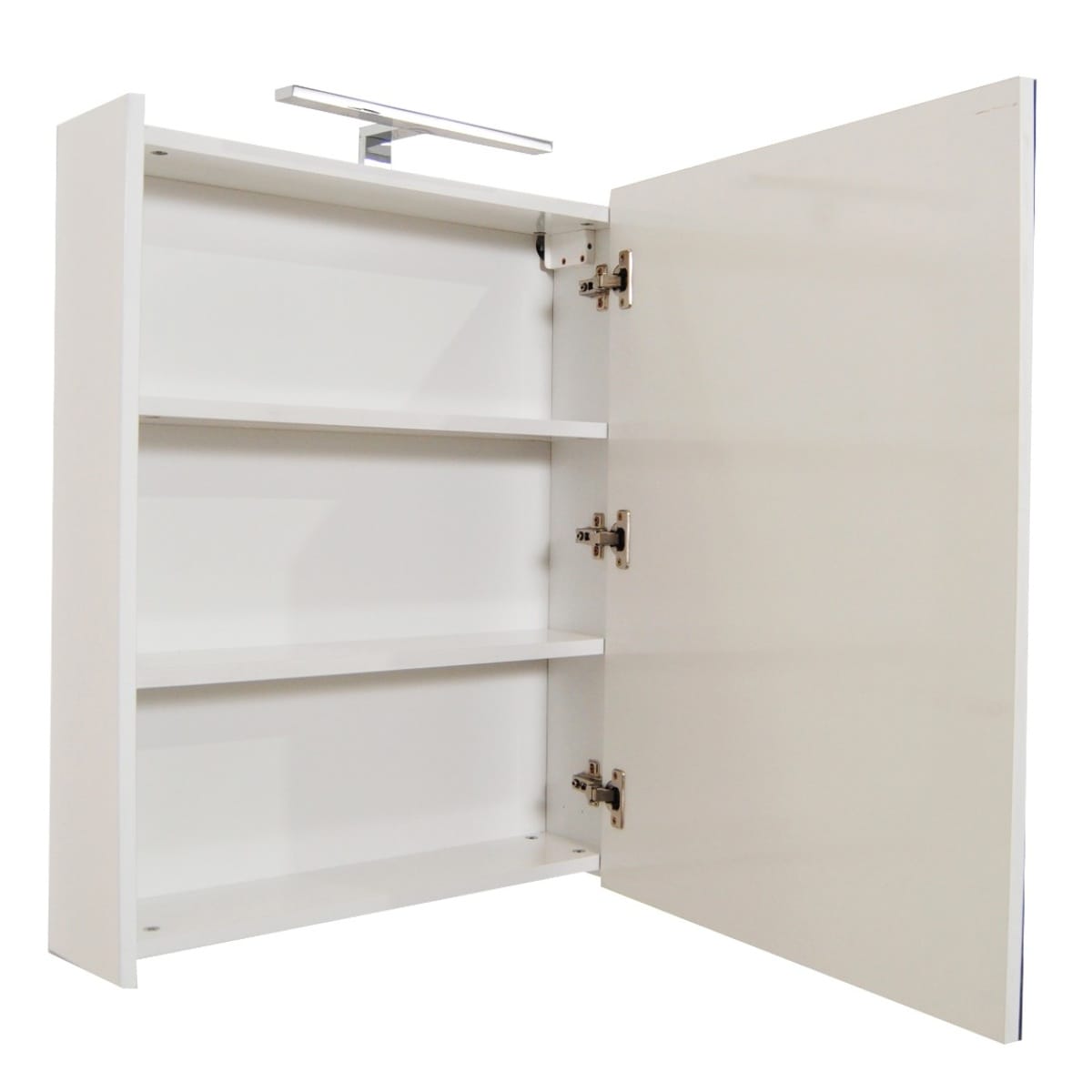 Oglinda baie, cu dulap, 60 cm, alb, MDF, seria 501, BadenMob - imagine 6