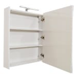 Oglinda baie, cu dulap, 60 cm, alb, MDF, seria 501, BadenMob - imagine 6