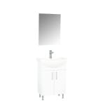 Mobilier baie, baza si lavoar, 50 cm, alb, seria 005, BadenMob - imagine 2