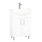 Mobilier baie, baza si lavoar, 50 cm, alb, seria 005, BadenMob - imagine 4