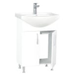 Mobilier baie, baza si lavoar, 50 cm, alb, seria 005, BadenMob - imagine 3