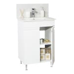 Mobilier baie kit si lavoar, Seria 086, 50 cm, Alb, BadenMob - imagine 6